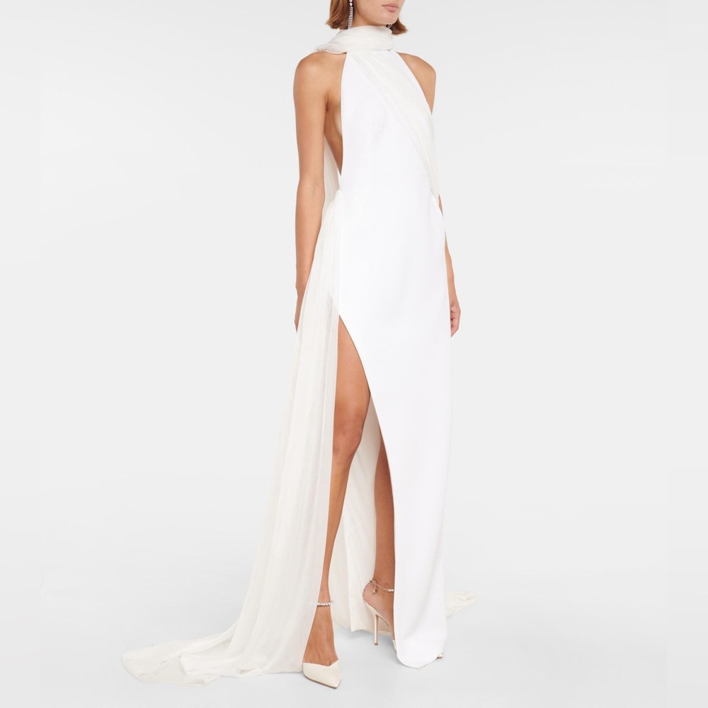 MONOT Halter Drape Gown